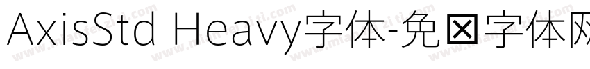 AxisStd Heavy字体字体转换